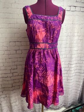 Proenza schouler for Target pink and purple palm dress size medium